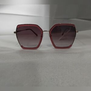 Guess Red Frame Square Sunglasses